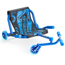 VEVOR Ride on Scooter 198 lbs Zig-Zag Drift Toy Ages 10+ Blue Indoor Out... - $46.99