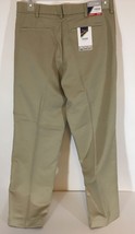 Izod Golf Pants Men&#39;s Sz W 32 x L 30 Tan Sportflex Waistband Stretch NWT Khaki - £32.64 GBP