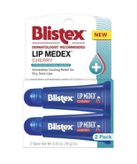 Blistex Cherry Lip Medex, 2 Count, 0.35 oz Each, Advanced Hydration, Med... - $9.89