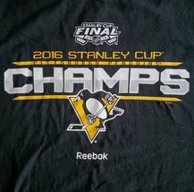 T Shirt 2016 Stanley Cup Champs NHL Pittsburgh Penguins Reebok Adult Siz... - £11.95 GBP