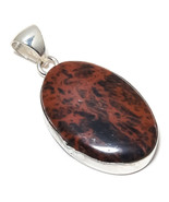 Mahogany Obsidian Gemstone Handmade Ethnic Jewelry Pendant 2.29&quot;  - $11.99