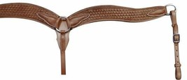 Western Saddle Horse Brown Leather Breast Collar Plate Pleasure Roping R... - £31.11 GBP