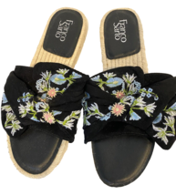 Franco Sarto Pandora Espadrille Slides, Black Floral, Women&#39;s Size 10 M - €10,57 EUR