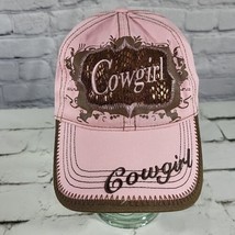 M&amp;F Western Products Cowgirl Rodeo Cap Hat Brown Pink  - $14.84
