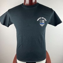 Protect &amp; Serve Back The Blue Medium M T-Shirt - £15.15 GBP