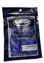 Scoop Silk Scrunchie and Headwrap , 2-Pc. Set Royal Blue - £9.23 GBP