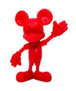 Vintage 1970&#39;s Louis Marx Walt Disney Hard Plastic MICKEY MOUSE Toy Figu... - $21.87