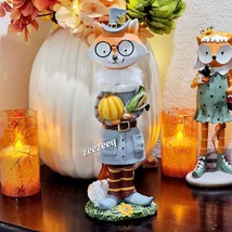 Martha Stewart Fall Thanksgiving Fox Figure Figurine Tabletop Decor 13.5&quot; - £26.06 GBP