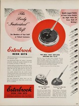 1950 Print Ad Esterbrook Desk Pen Sets 3 Models Shown for Gifts - $19.78