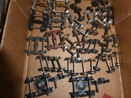 Lot of Vintage S Scale American Flyer Metal Trucks and Wheel Pairs - $78.21