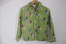 The Company Store 14 Green Flannel Dog Print Pajama Top - £15.94 GBP