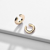 Gold &amp; Silver Color Without Piercing Small Big Ear Cuff Clip Earrings for Women  - £7.00 GBP