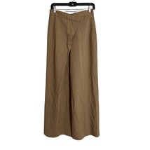 Aritzia Babaton Overlap Wool Pants Trousers Saville Brown Size 4 New wit... - $99.00