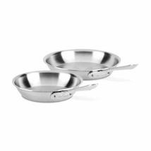 All-Clad D5 Stainless Polished 5-ply 8.5 &amp; 10.5 inch fry pan set - £67.24 GBP