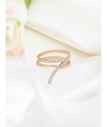 KICKY &amp; PERKY 925 Sterling Silver Rose Gold Plated Moissanite Numerical ... - £79.30 GBP