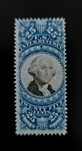 1871 25c U.S. Internal Revenue, George Washington, Blue &amp; Black, Scott R112 - $3.47 CAD