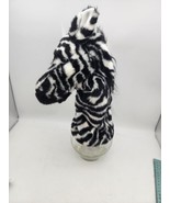 Folkmanis Plush Zebra Stage Hand Puppet 14&quot; Soft Moveable mouth African ... - $24.65 CAD