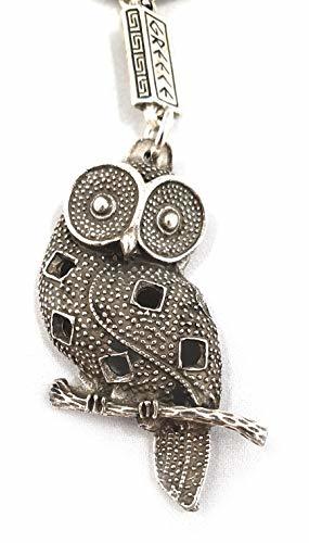 Iconsgr Key Ring Ancient Greek Owl of Wisdom Godess Athena Keychain 4
