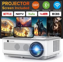 Home Movie Projector Compatible With Tv, Pc. Hdmi, Usb, Vga, Ios/Android, Native - $129.98