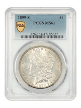 1899-S $1 PCGS MS61 - $687.49