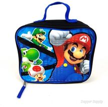 Nintendo Super Mario BioWorld Insulated Lunch Box Soft Cooler  9.5" x 8" - $11.99