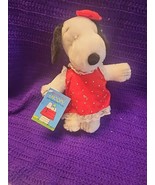  Vtg 1968 Applause  Belle Plush Doll With Red Dress &amp; Hat Snoopy’s Siste... - $26.25