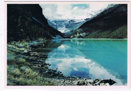 Alberta Postcard Lake Louise Banff National Park Snow Covered Mountains - £2.21 GBP