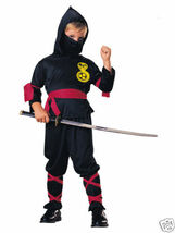 Ninja Halloween Costume Child Size 4- 6 New ! - $12.75
