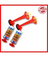 Set of 2 Colorful 14-Inch Air Horns - Perfect for Parties &amp; Celebrations! - $610.25 MXN