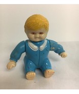 Vintage 1989 Funrise Dollhouse Boy Figure w Blue PJ&#39;s Move-able Arms and... - $129.17 MXN
