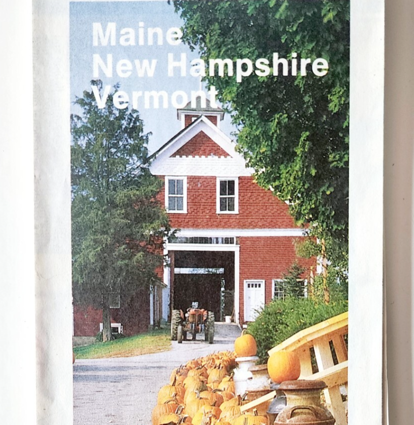 1992 Maine Vermont New Hampshire AAA Road Map New England Folding 23.5 x... - $19.99