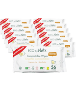 Eco by Naty Baby Wipes Unscented - 100% Compostable and Plant-Based Wipe... - $59.46