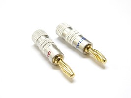 2X Amplifier Receiver Musical Audio Speaker Cable wire Connector Banana ... - $16.99