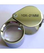Jeweler&#39;s LOUPE 10x 21mm MAGNIFYING GLASS jewelry coins loop Jewelers Ma... - $26.21