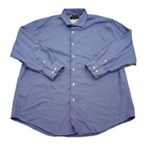 Kenneth Cole Shirt Mens 32 Blue Awearness Button Up Long Sleeve Collared... - £15.22 GBP