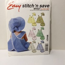 Easy Stitch &#39;n Save 4421 Size S-XL Infants&#39; Dresses Panties Hat - £10.19 GBP