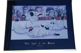 1993 Rare Halessie - Their Light Is Our Beacon - Framed Black Art Poster Print - £302.91 GBP