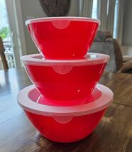 Mixing Bowls with Lids Set Plastic Mixing Bowls for Kitchen (Set of 3) - $17.82