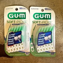GUM  Soft-Picks Advanced Dental Picks, Two 60 Count Packs 120 Total - £14.32 GBP