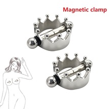 Nipple Clamps Bondage Fetish BDSM Powerful Metal Magnets Magnetic SM sex... - $19.99