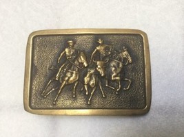 Rodeo Brass Cowboy Western Belt Buckle Roping Steer Wrestler - $29.69