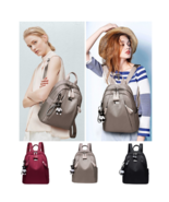 Women&#39;s Backpack Patent Leather 3 Zip Bag Fashion Designer Girls Shoulde... - £38.36 GBP