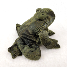 Russ Berrie Frog Plush Flemington Green Realistic Stuffed Animal Vtg 199... - $14.49
