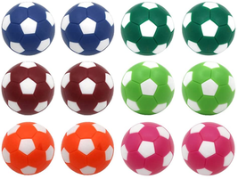 Sunfung Table Soccer Foosballs Replacement Balls Mini Multicolor 36mm 12 Pack - $12.32