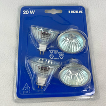 4 Pack Ikea Indoor Flood 20W GU5.3 Base 12 V Light Bulb 301.764.46 New - $16.00