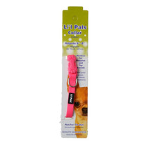 Lil Pals Adjustable Nylon Collar Neon Pink 5-7&quot;L x 5/16&quot;W Lil Pals Adjustable Ny - £11.62 GBP