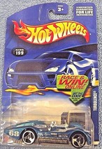 2002 Hot Wheels Mainline/Collector  #199 TURBOLENCE Blue w/Chrome 3 Spokes - £6.09 GBP