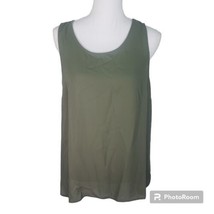 Primark Women&#39;s Sleeveless Olive Green Blouse Size 10 NEW - £18.33 GBP