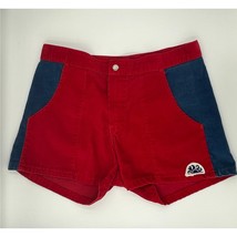 Vintage 70&#39;s Sundk Corduroy Surf Beach Shorts Red Navy - $69.99