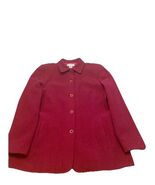 Pendleton Women's Virgin Wool Red Blazer Size 14 Vtg Jacket Sport Coat - $20.74
